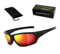 HSE Sporteyes, Lunette de Sport Noir Rouge Miroir UV400