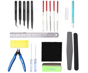 HSEAMALL 21 Pièces Outils de Modélisme Gundam Modèle Outils Kit Maquette Construction Modèle de Base Réparation et Fixation Hobby Building Craft Set