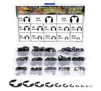 HSEAMALL 400PCS circlip bague de retenue externe E-Clip 1.5mm-15mm 13 taille encliquetable anneau circlip