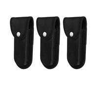 HsentimenH 3 Pièces Etui Couteau pour Lame Pliante, Étui à Couteau de Poche avec des Boutons, Etui Couteau Ceinture en Tissu Oxford Longueur Intérieure 13cm pour Camping Randonnée