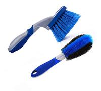 HsentimenH Brosse pour Jantes Auto Brosse de Nettoyage de Jante de Voiture Brosse à Jante, Durable, réutilisable, Décontamination Forte, Nettoyez en Profondeur la Jante 2 Pièces