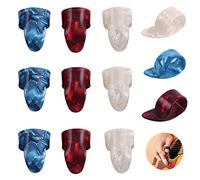 HsentimenH Médiators du Pouce Doigt 12 Pièces Support de Médiator pour le Pics Guitare en Celluloïd l'index et Acoustique