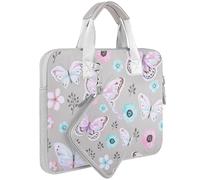 HSEOK Housse Élastique pour Ordinateur Portable 13" pour MacBook Air M3/M2/M1, MacBook Pro M2/M1, iPad 13" 12,9", XPS 13, Sac Fourre-tout en Néoprène avec Petit étui de Protection,B02F01