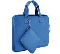 HSEOK Housse Élastique pour Ordinateur Portable 13" pour MacBook Air M3/M2/M1, MacBook Pro M2/M1, iPad 13" 12,9", XPS 13, Sac Fourre-tout en Néoprène avec Petit étui de Protection,Jewerl Bleu