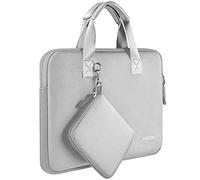 HSEOK Housse pour Ordinateur Portable 14" avec petite Pochette, Sacoche en Néoprène Compatible avec MacBook Pro 14" M5/M4/M3/M2/M1 (2025-2021), MacBook Air/Pro 13" et la plupart des PC 14",Gris