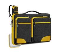 HSEOK Housse pour Ordinateur Portable 15" 15,6" 16", Mallette de Protection pour Les Déplacements Domicile-Travail et Les Voyages d'affaires，Jaune