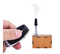 HSETIY Mini machine à fumée portative télécommandée pour filmer des vidéos, des activités de plein air, des effets, du cosplay et des tests de flux d'air (bois2)