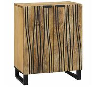 HSF®Meuble de séjour Contemporain - Buffet Marron 60x33.5x75cm - Bois de manguier massif ckd23255