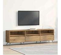 HSF®Meuble TV/Hi-Fi - Meuble de rangement TV, chêne artisanal 150x30x44.5cm - bois d'ingénierie kbq94807