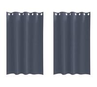 HSF®Rideaux occultants Anthracite Polyester - Rideau Interieur salon, chambre à coucher @EU761906