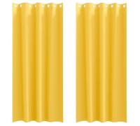 HSF®Rideaux occultants Jaune moutarde Polyester - Rideau Interieur salon, chambre à coucher @EU169210