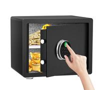 HSGCJS Coffre-fort biométrique à empreintes digitales avec clavier numérique, coffre-fort de sécurité pour la maison, le bureau et l'hôtel - 0,1 m³