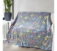 HSGLGNA Couverture Douillette pour Enfant - Motif Dinosaure - en Microfibre Douce et Moelleuse - Superbe Cadeau pour Les Amateurs de Dinosaures… (Libellule, 130x150 cm)