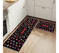 HSGLGNA Lot de 2 Tapis de Sol Anti-Fatigue pour décoration de la Maison et du Bureau - Imperméables, antidérapants et Confortables (Animaux, 40x60+40x120cm)