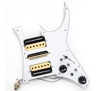 HSH Pickguard pré-câblé pour guitare Ibanez RG Loaded HSH avec micro Alnico 5 manches + pont Humbucker en céramique, fente de bobine, interrupteur 5 voies, pots 500K, pré-câblé