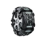 HSHBGS Chaînes à Neige pour Auto 3 PCS, Chaine Neige Antidérapantes, Chaînes De Neige universelles, Installation facile, pour voitures, SUV, camping-cars et camions(Black,4PCS)