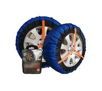 HSHBGS Chaînes à Neige Textiles Homologuées, Chaussettes à Neige Haute Performance, Chaine Neige pour roues de voiture (lot de 2), Avec gants et sac de rangement, Durables et légères(165/40R17)