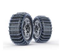 HSHBGS Chaines neige en Métal, Chaînes à neige d'urgence pour pneus de voiture Lot de 2, Chaînes de Traction pour SUV et pick-up, réutilisables(205/50R19)