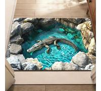 HSHBGS Tapis À Illusion D'optique, Absorption Rapide Ta-pi À Trous Illusions Optiques, Paillasson pour entrée extérieure, Tapis antidérapant et Absorbant(3D Rugs-5,60x90cm/24x35in)