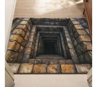 HSHBGS Tapis À Illusion D'optique, Absorption Rapide Ta-pi À Trous Illusions Optiques, Paillasson pour entrée extérieure, Tapis antidérapant et Absorbant(3D Rugs-10,80x120cm/31x47in)