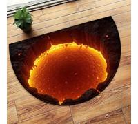 HSHBGS Tapis d'illusion Optique, Antidérapant paillasson d'illusions visuelles piège, Tapis de Sol Effet Vortex, Paillasson pour Salon et Salle de Bain(3D Rugs-7,80x120cm/31x47in)