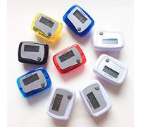 HshDUti Mini podomètre portable, compteur de pas précis avec clip, podomètre de marche simple, compteur de pas pour homme, femme, enfant, couleur aléatoire