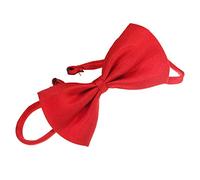 HshDUti Nœud papillon pour animal domestique - Joli nœud papillon avec collier réglable - Couleur unie - Réglable - Pour chiens de petite, moyenne et grande taille - Rouge