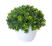 HshDUti Plantes artificielles d'intérieur en pot Mini plantes artificielles en pot Plantes d'eucalyptus artificielles en plastique pour la maison, la chambre, le salon, le bureau, la table, la
