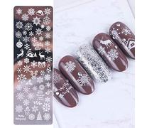 HshDUti Plaque de stamping pour ongles - Motif floral et animal - Chat - Lapin - Papillon - Multi-motifs - Estampage - Image - Stamper Nail Art - Grattoir - Outil de décoration des ongles - #2