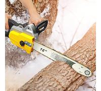 HshDUti Tronçonneuse électrique filaire de 40,6 cm - 2200 W - Haute puissance - Scie électrique à main haute dureté pour couper les arbres et le bois de chauffage - Pulvérisateur d'huile automatique