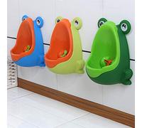 HshDUti Urinoir d'apprentissage de la propreté en forme de grenouille avec cible amusante pour enfants et tout-petits garçons (vert)