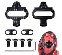 Hshenjhu 2 Pièces SPD Cales, Durables Antidérapantes Cale de Pédale de Vélo, Jeu de Cales à Vélo, Unisexes Cleat Adapter pour VTT, Compatibles Shimano SH56 et Look Keo Chaussures, Standard SPD