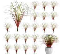 Hshenjhu 20 Paquet Herbe Artificielle,Plantes Artificielles Matière Plastique, Herbe Décorative Simulation 40cm, Plante Décorative Résistantes, pour Décoration Maison Scène et Pédagogie