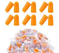 Hshenjhu 60 Paires Bouchons D'oreille pour Dormir 38dB SNR, Orange