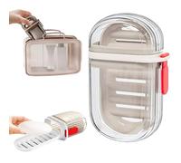 Hshenjhu Boîte à Savon Portable de Voyage avec, étui à Savon de Voyage Anti-Fuite, Porte Boite éTanche Et Scellé, Soap Holder pour la Maison, la Salle de Bain, la andonnée