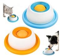Hshenjhu Lot de 2 Jouet Interactif, Boule de Léchage Chien, Distribution de Friandises, Stimulation du Cerveau, Jouets pour Chiens Interactif de Mangeoire pour Tout Type de Chien