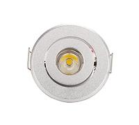 HSHHJSH 10pcs LED Downlights 1W 3W Plafonnier Intérieur Mini Cabinet Plafond LED Spot Light Lampe Downlights Rond LED Panneau Lumineux - Taille du Trou De Coupe 40 À 45mm