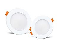 HSHHJSH Encastré LED Downlights 3W 5W 7W 9W 12W LED Plafond Rond Panneau Plat Down Light Blanc Chaud Blanc Froid LED Ampoule Chambre Cuisine Intérieur LED Spot Light - AC220V 230V