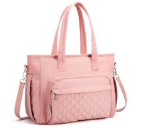 HSHRISH sacs isotherme repas femme,12L sacs lunch isotherme avec bandoulière ajustable et porte-bouteille,sac repas isotherme femme pour le travail,le pique-nique,le camping,la plage,Rose