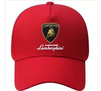 HSHTTKL Casquette Homme pour Lamborghini, Casquette de Baseball Unisexe Anti-UV Protection Retro Classique Trucker Cap,Red