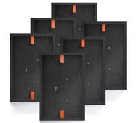 HSIAMEN HRFSS1 Lot de 6 filtres à fumée S compatibles avec le filtre purificateur d'air Honeywell S HPA3000 PowerPlus et HPA5000 Series Model HPA3100/3200/3300/5100/5200/5300