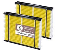 HSIAMEN Lot de 2 filtres de rechange 213 compatibles avec les purificateurs d'air AprilAire pour toute la maison, modèles 1210 1620 2210 2216 3210 4200, MERV 13, 20 x 25 x 4