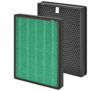 HSIAMEN Lot de 2 filtres de rechange compatibles avec le purificateur d'air Coway Airmega Icon & IconS, charbon actif H13, Max 2 vert