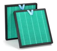 HSIAMEN Vital 100S Lot de 2 filtres de rechange pour absorbeur de toxines compatibles avec le purificateur d'air LEVOIT Vital 100S, par rapport à la pièce # Vital 100S-RF-TX, charbon actif 3 en 1