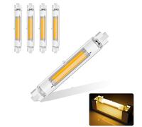 Hsientpe Ampoules R7S LED 118mm Dimmable,LED R7S 118mm 30W Équivalent à Ampoule Halogène 118mm 300W, Sans Scintillement,Blanc Chaud 3000K 3000LM,AC 220-240V,Éclairage à Faisceau 360°, Lot de 4
