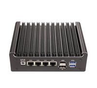 HSIPC Alder Lake-N Series Firewall Micro appliance, mini PC, Nano ordinateur, routeur compatible avec Pfsense OPNsense 32 Go de RAM 512 G SSD, 4 x i226-V RJ45 Console AES-NI