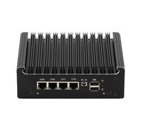HSIPC Jasper Lake Celeron N5105 Quad Core Firewall Micro Appliance, Mini PC, Nano PC, Router PC with 8G RAM 256G SSD, 4*i226-V RJ45 Port AES-NI