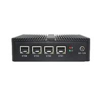 HSIPC New J4125 Quad Core Firewall Micro Appliance, Mini PC, Nano PC, Router PC with 8G RAM 128G SSD, 4 RJ45 Port COM HDMI AES-NI Compatible with Pfsense OPNsense