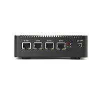HSIPC U J4125 Quad Core Firewall Micro Appliance, Mini PC, Nano PC, Router PC with 4G RAM 64G SSD, 4 RJ45 2.5GBE Port AES-NI Compatible with pfsense opnsense...