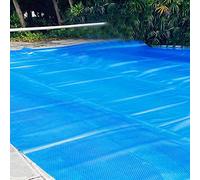 HSIRYAOHD Bâche solaire rectangulaire pour piscine avec œillets, couverture chauffante pour piscines hors sol, film résistant à bulles bleues (taille : 3,5 m × 7 m)